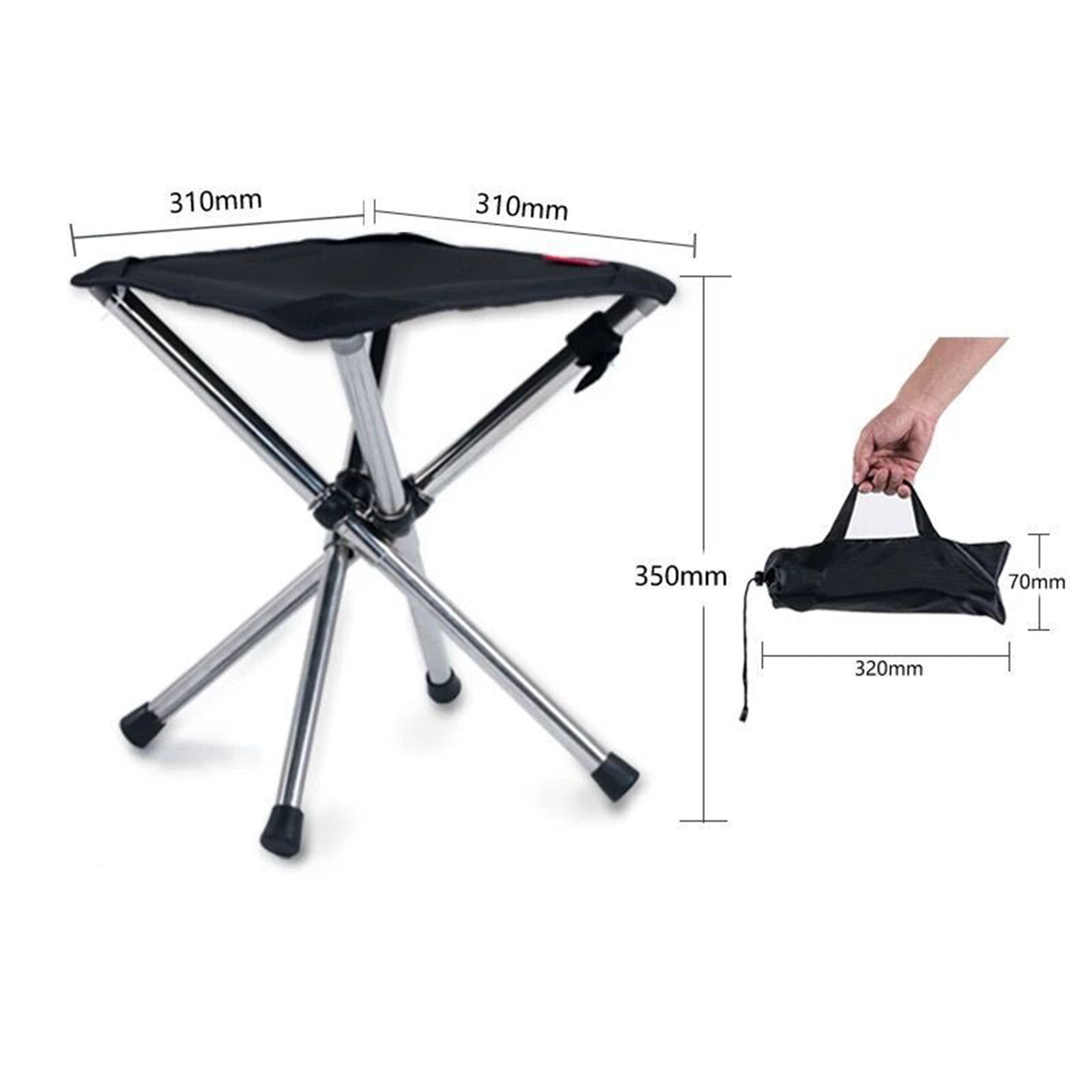 Experience Comfort Anywhere with the Stainless Steel Camping Chair Bench